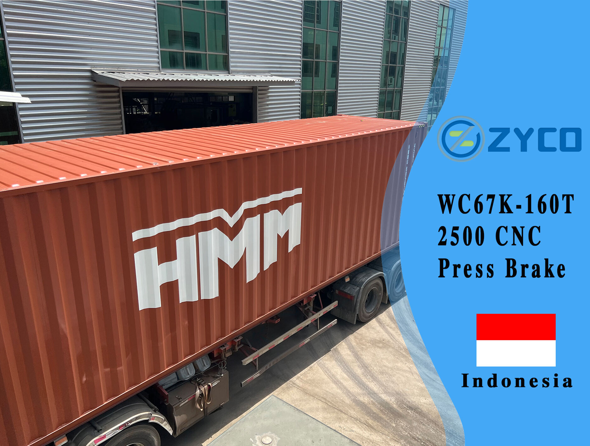 Indonesien-WC67K 160T 2500 CNC Pressbremse