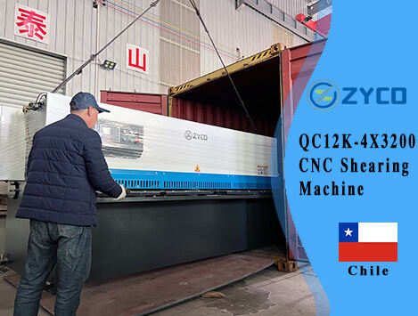 Chile-WC67K-100T3200 NC Pressbremse & QC12K-4x3200 Schermaschine