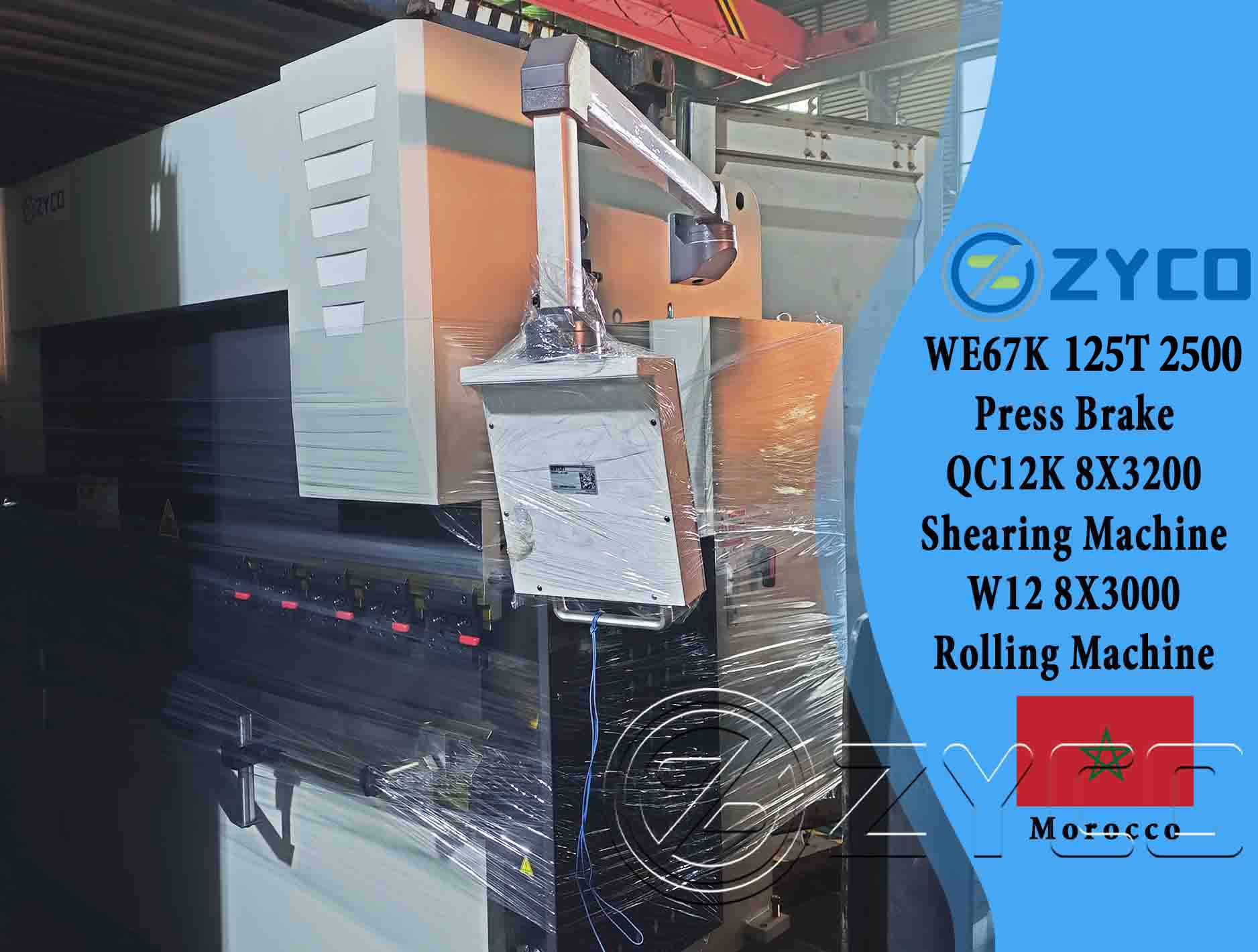 Marokko-WE67K Abkantpresse & QC12K Schermaschine & W12 Walzmaschine