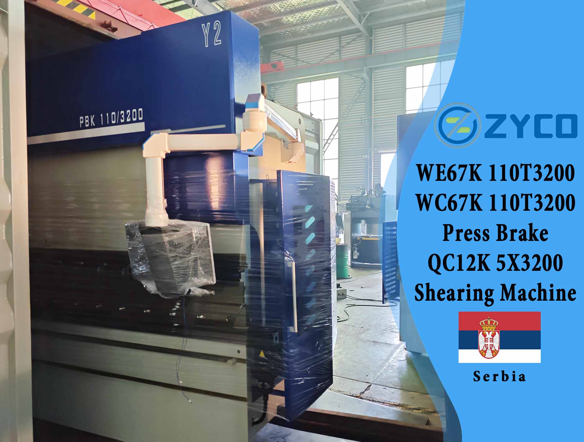 Serbien-Stabile WE67K&WC67K Abkantpresse&QC12K Schermaschine