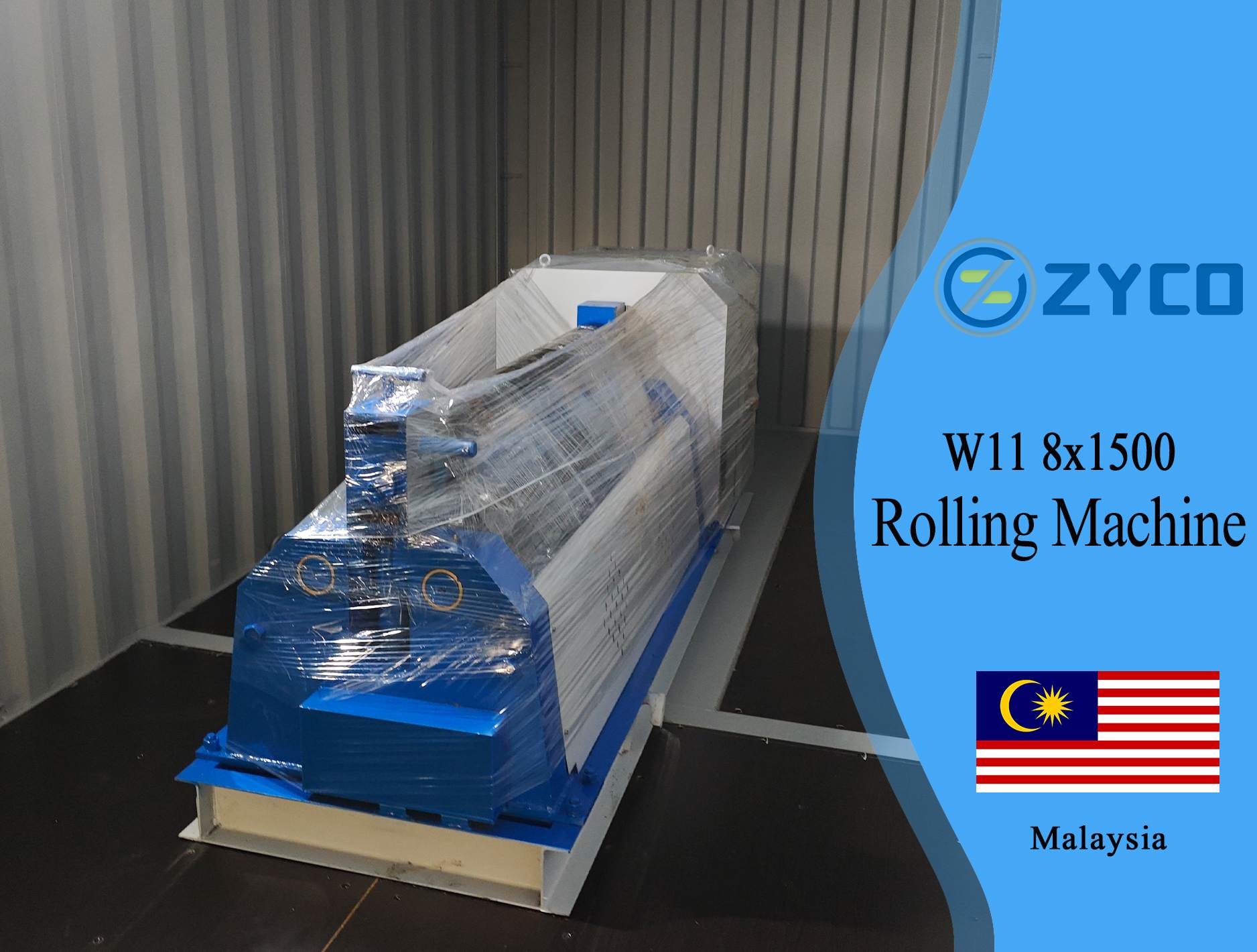 Malaysia-CNC 3-Walzen-Blechwalzmaschine