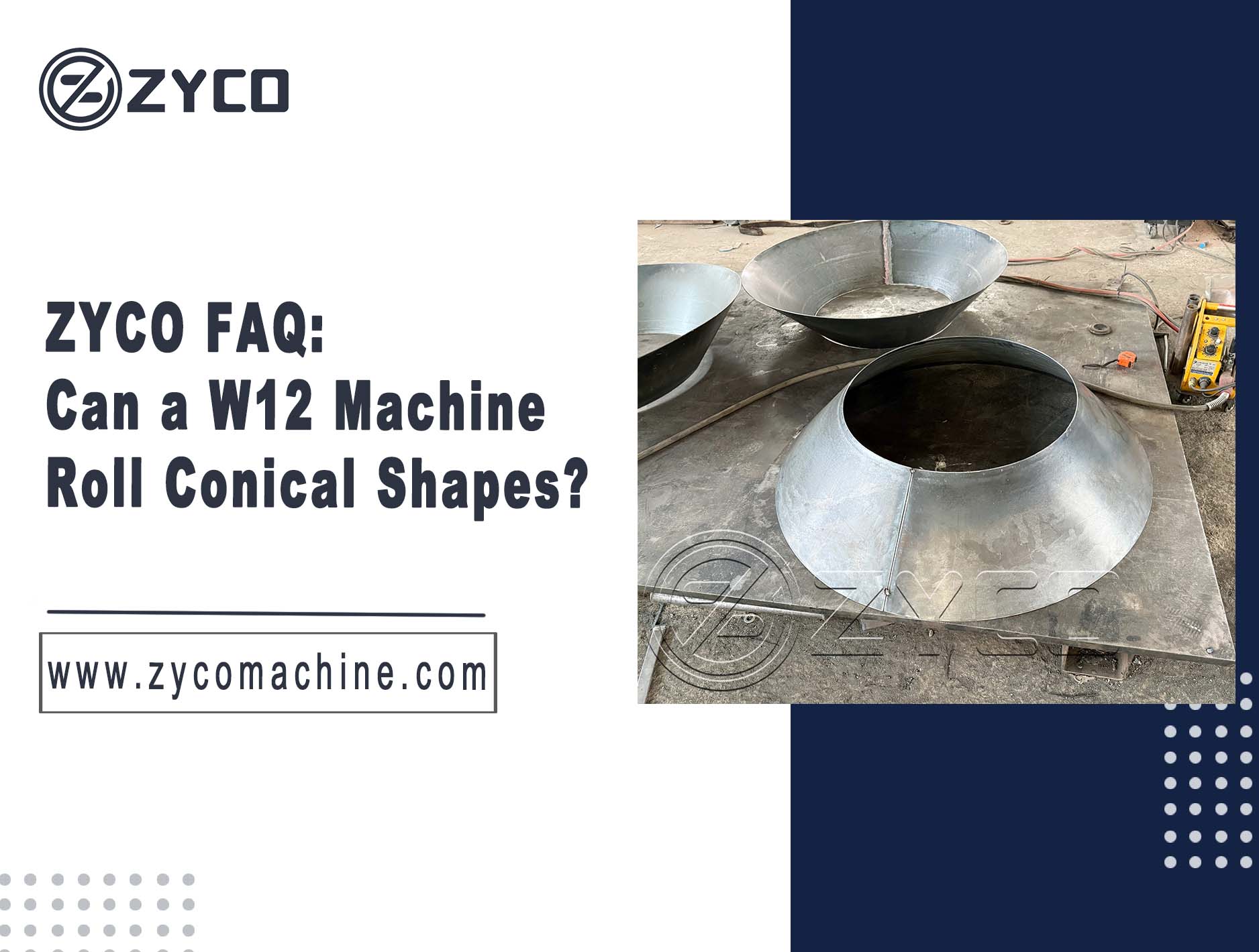 ZYCO FAQ: Kann eine W12-Maschine konische Formen walzen?
