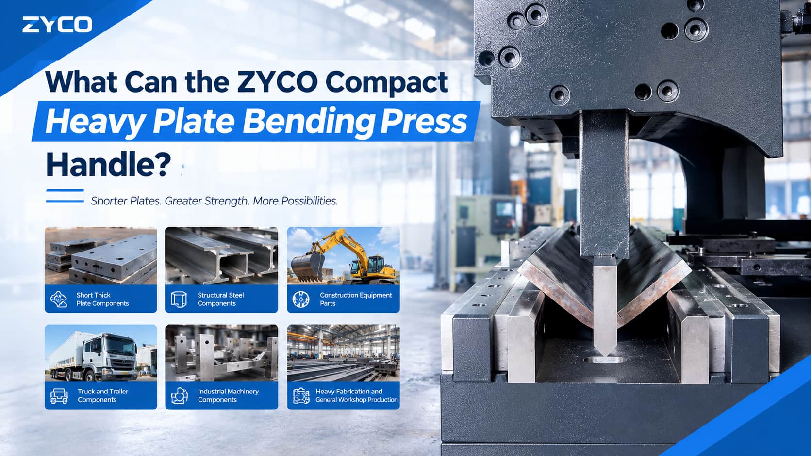 Was kann die ZYCO Kompakt-Schwerblechbiegepresse bewältigen?